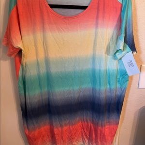 Rainbow striped Tshirt